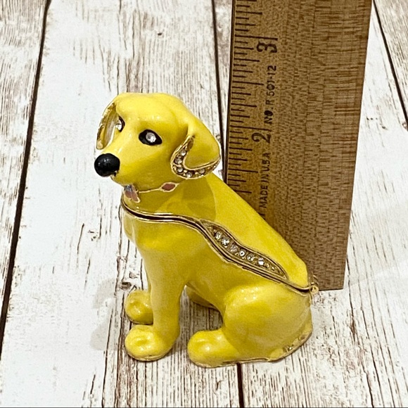 Chaka Purebred Yellow Labrador Enamel Teinket - Picture 6 of 14